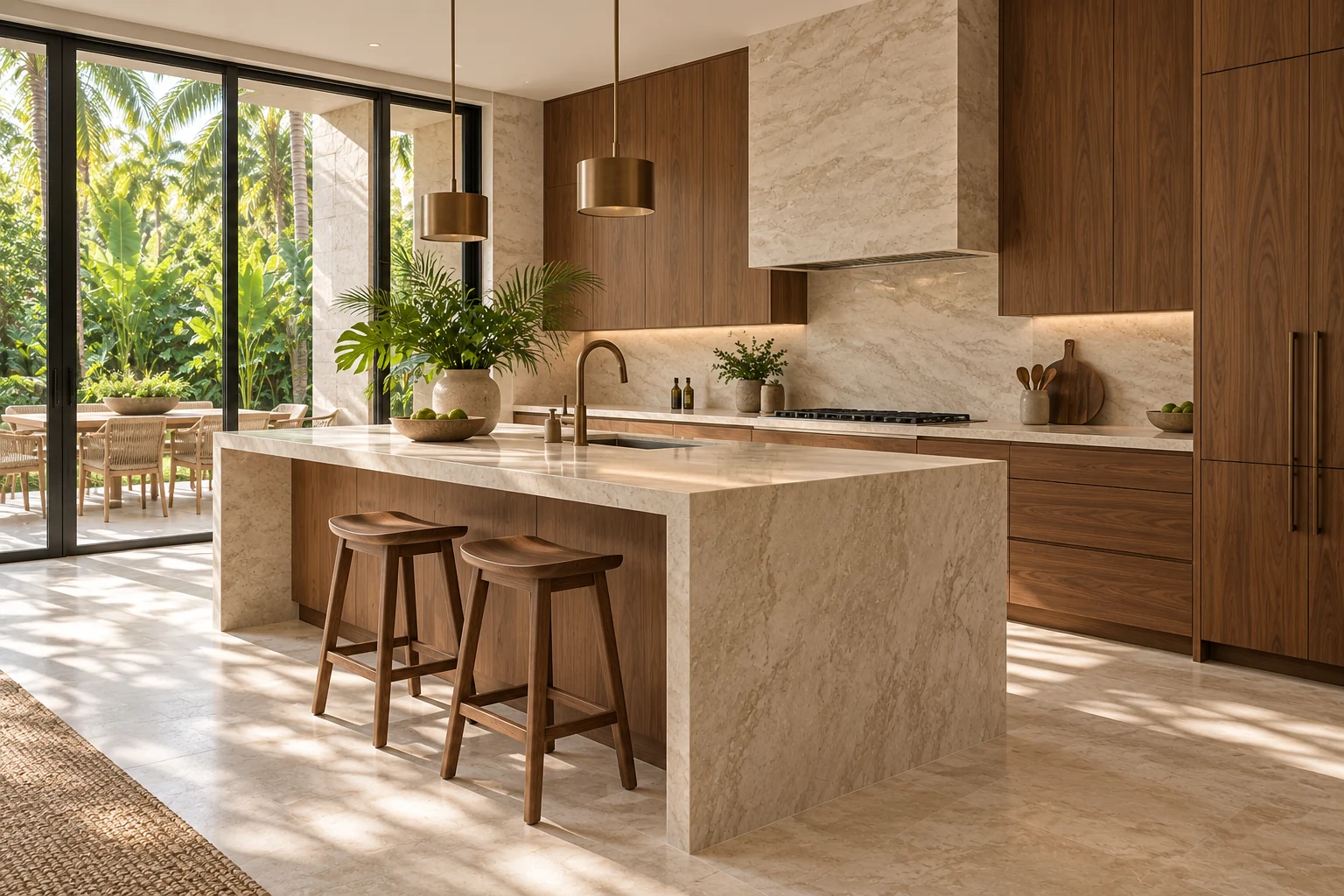 Illustrative kitchen concept for Coastal Retreat.