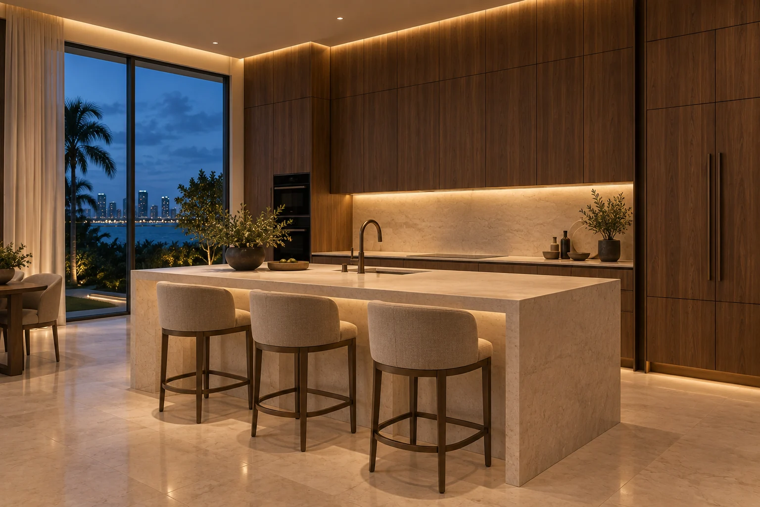 Illustrative kitchen concept for Evening Residence.