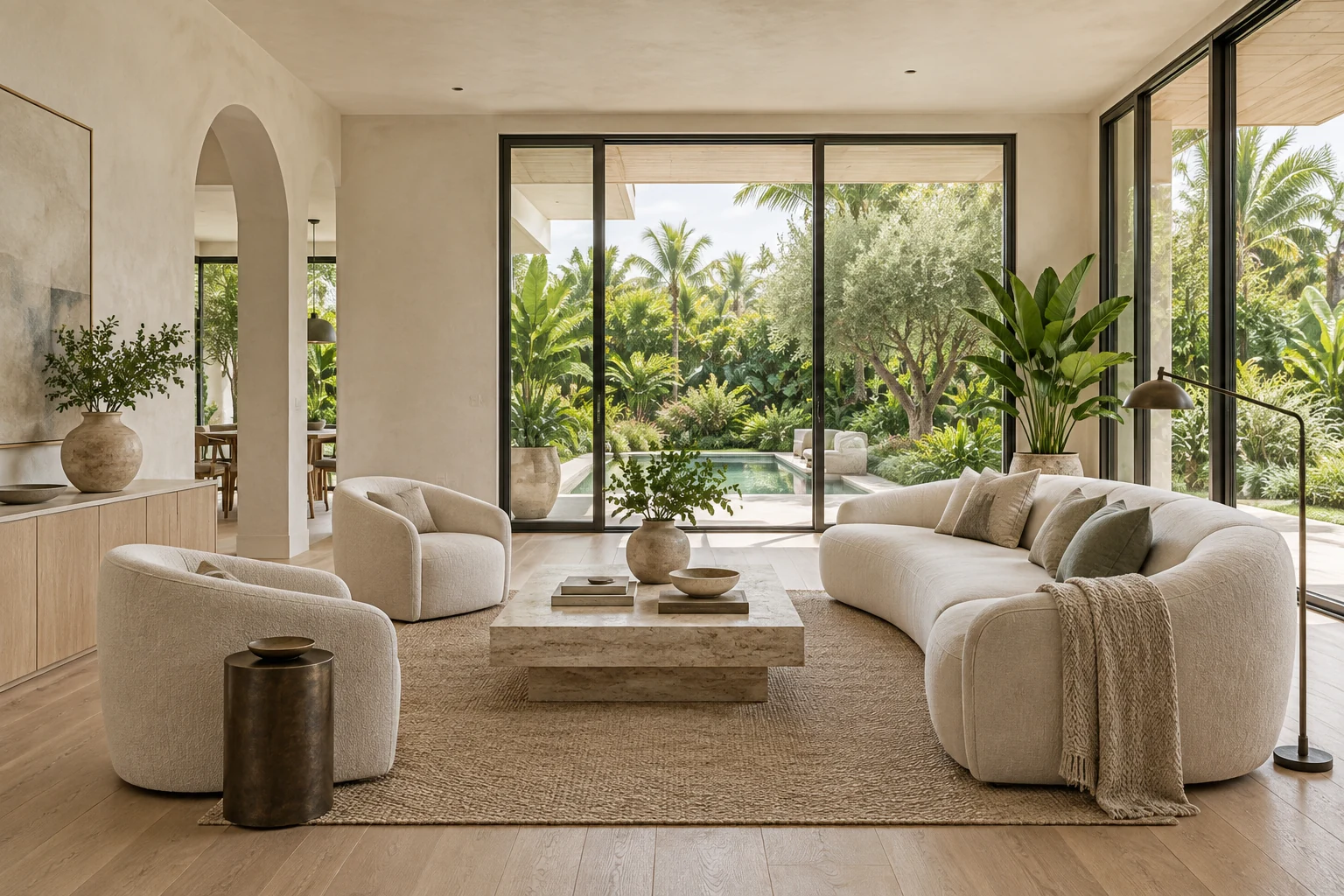 Illustrative living room concept for Organic Modern Home.