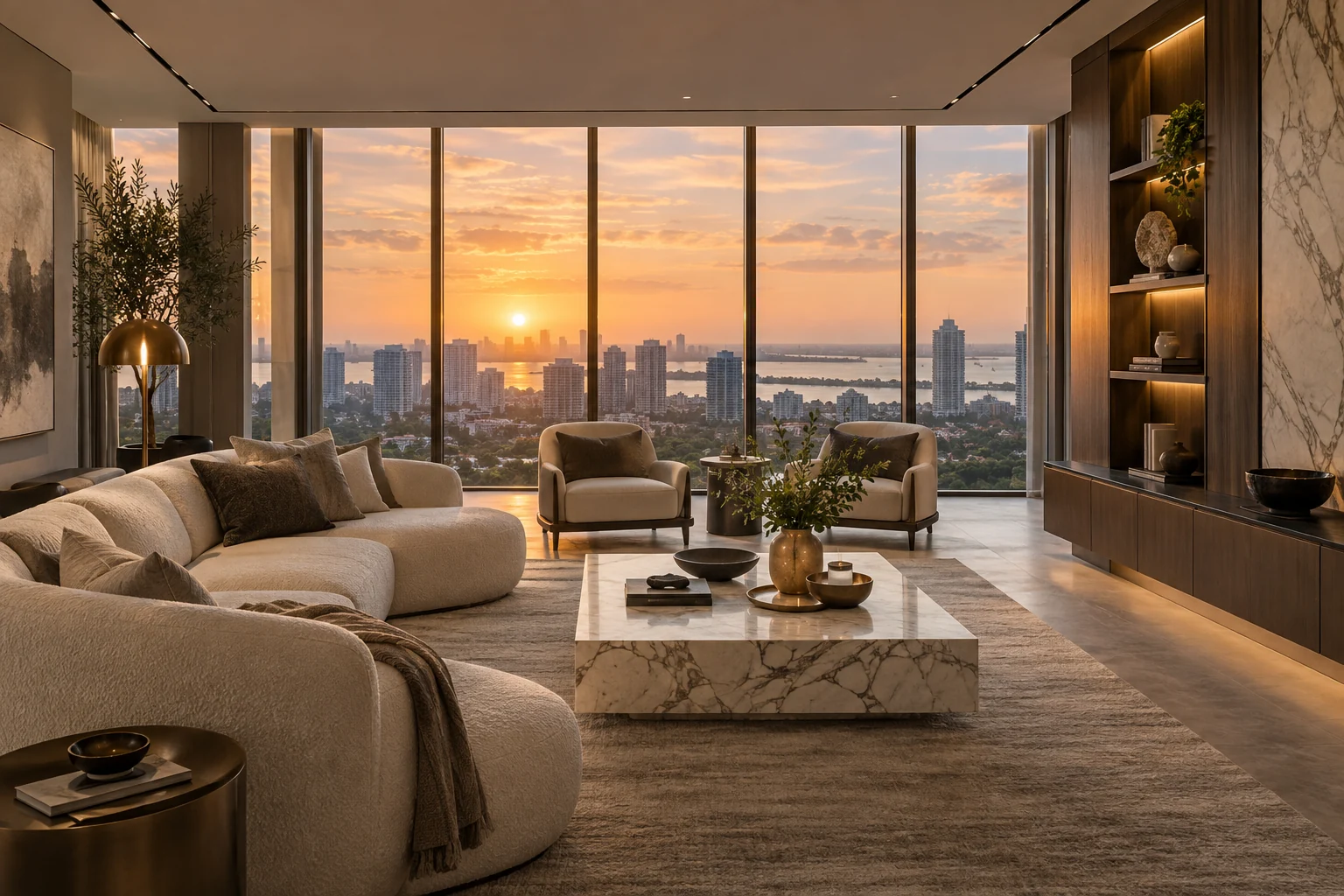 Illustrative living room concept for Urban Elegance.